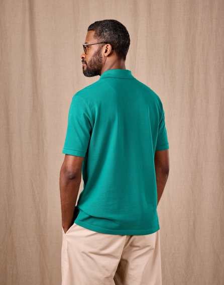 Pique Polo Shirt - Teal