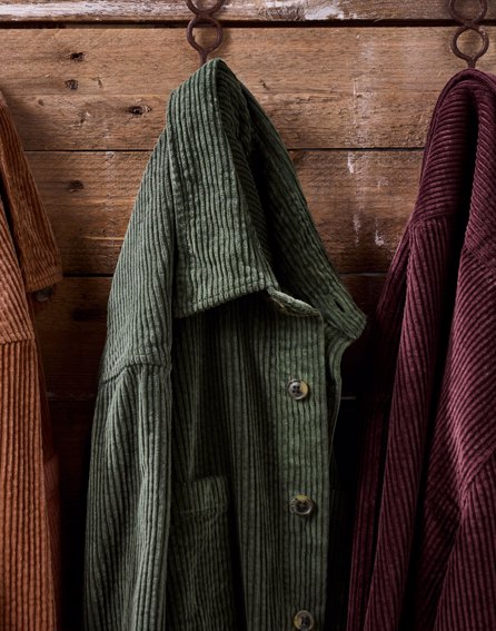Corduroy Overshirt - Washed Green