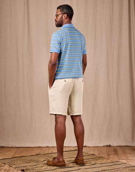 Casual Linen Shorts - Stone