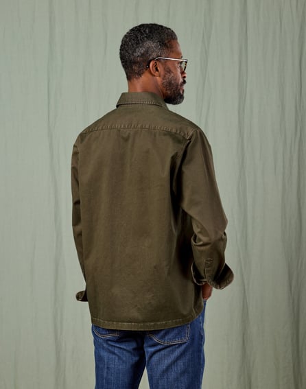 Cotton Overshirt - Bark