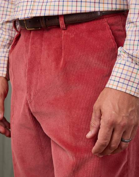 Corduroy Trousers - Soft Red