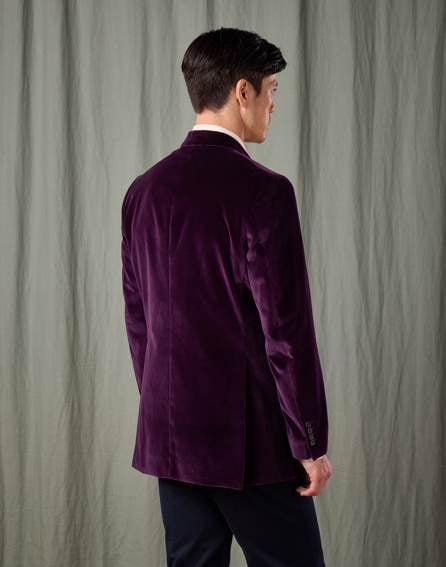 Classic Velvet Jacket - Purple