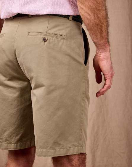 Pleated Front Shorts - Sage