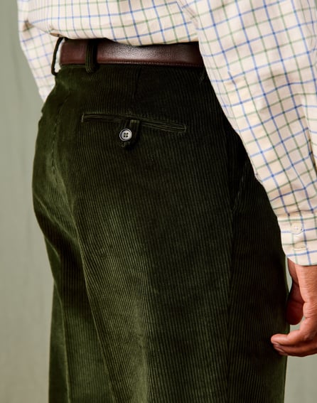 Corduroy Trousers - Dark Green