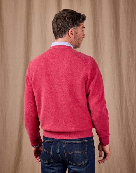 Lambswool Cardigan - Rose