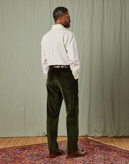 Corduroy Trousers - Dark Green