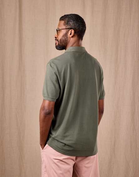 Pique Polo Shirt - Thyme