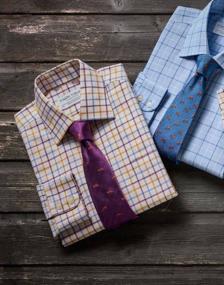Gold/Purple/Blue Country Check Shirt