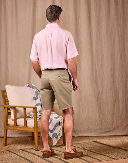 Flat Front Shorts - Sage | Joseph Turner