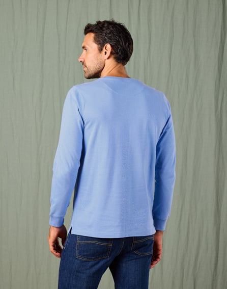 Long Sleeve T Shirt - Blue