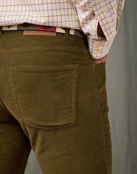 Needlecord Jeans - Olive