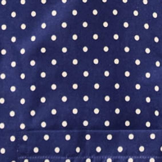 Navy/White Polkadot (fine)
