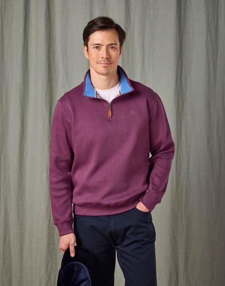Half Zip Sweatshirt - Fig
