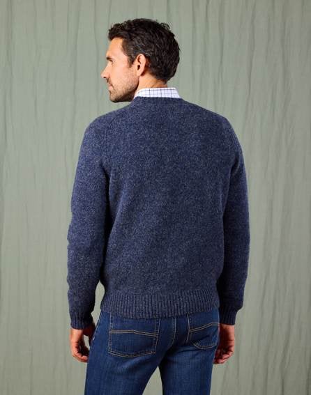 Shetland Crew Neck - Navy