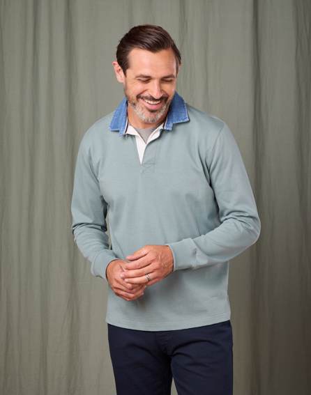 Rugby Shirt - Washed Green
