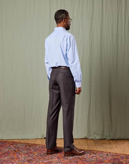 Flannel Trousers - Charcoal