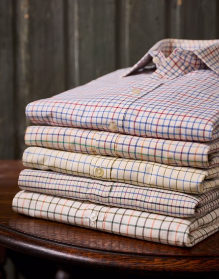 Olive/Cornflower Country Check Shirt