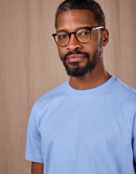 Cotton T Shirt - Cornflower