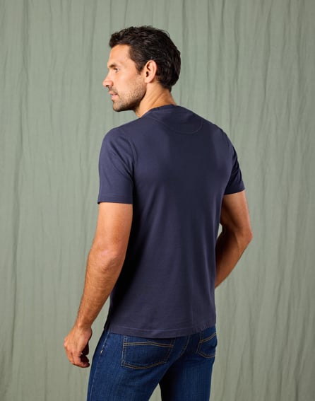 Cotton T Shirt - Navy