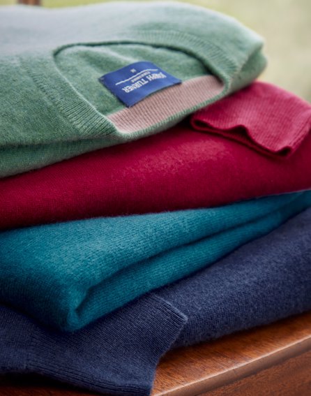 Cashmere Crew Neck Jumper - Red