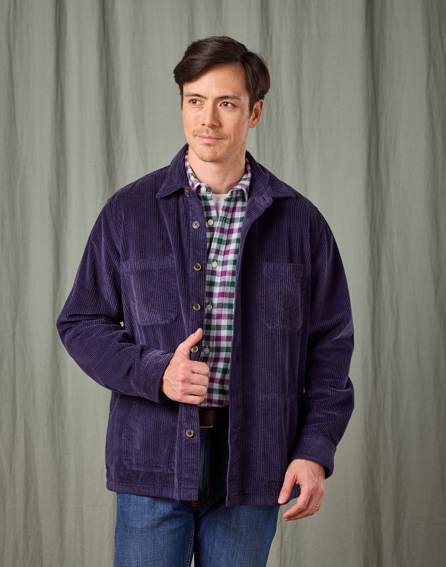 Corduroy Overshirt - Navy