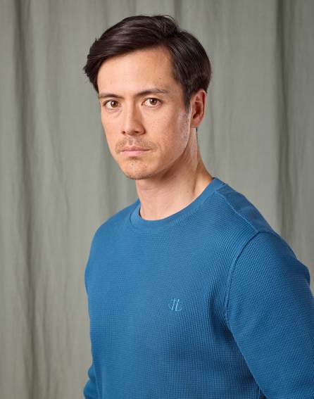 Long Sleeve Waffle T Shirt - Teal