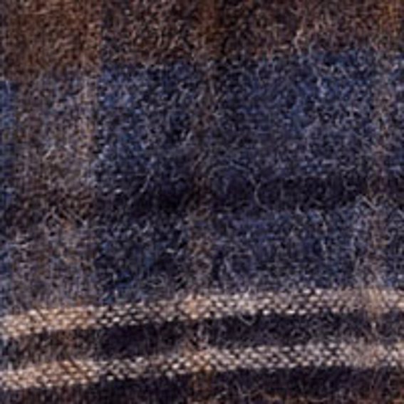 Navy/Brown Check