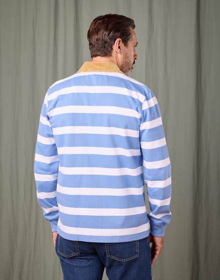 Rugby Shirt - Sky/White
