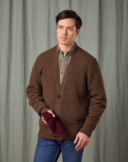 Yak Cardigan - Moss