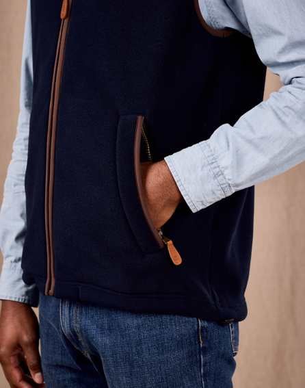 Fleece Gilet - Navy
