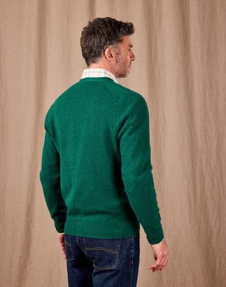 Lambswool Cardigan - Green