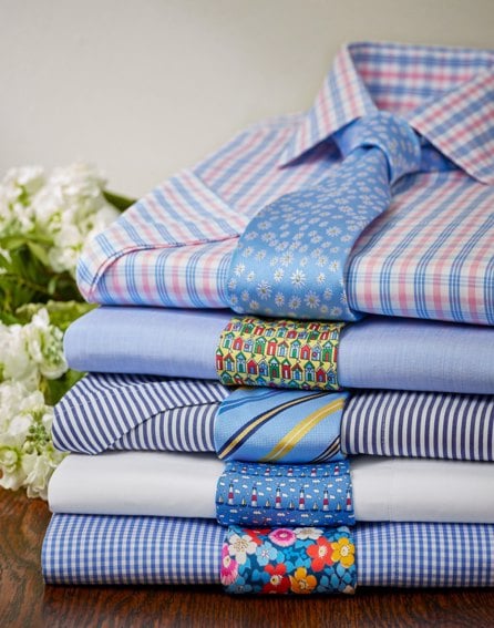 Blue/Pink Check Short Sleeve Shirt