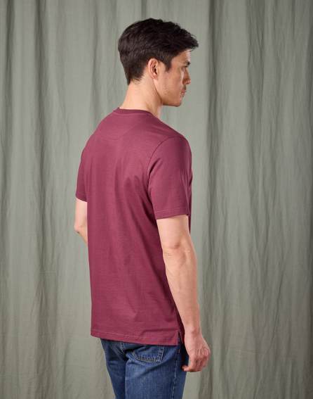 Cotton T Shirt - Burgundy