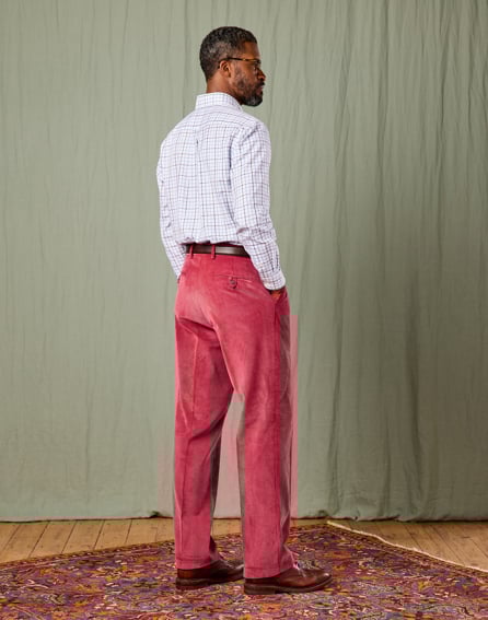 Corduroy Trousers - Pink