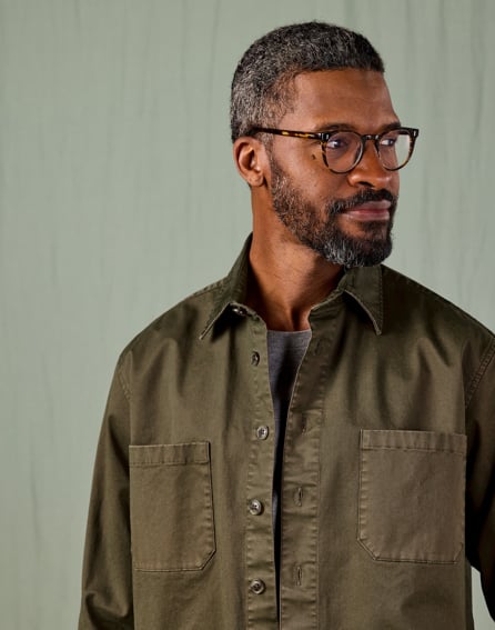 Cotton Overshirt - Bark