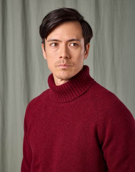 Dalesway Roll Neck - Burgundy