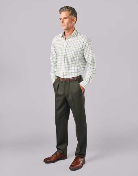 Cavalry Twill Trousers - Dark Olive