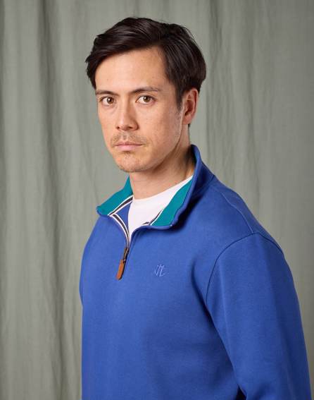 Half Zip Sweatshirt - Dark Blue