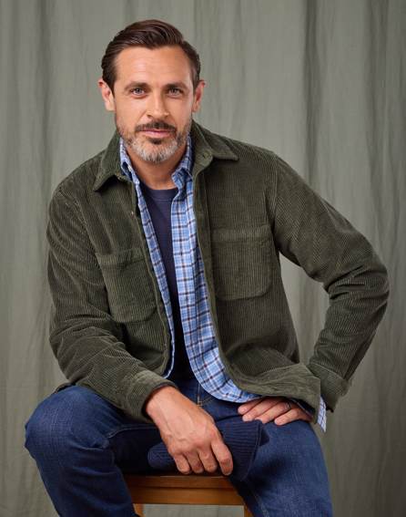 Corduroy Overshirt - Washed Green