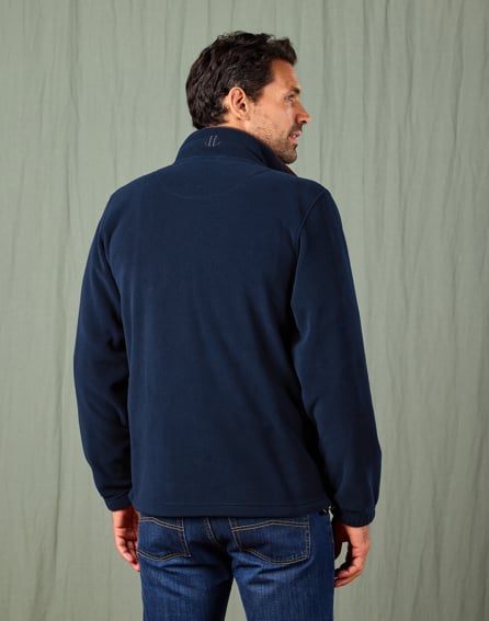 Fleece Jacket - Navy | Joseph Turner