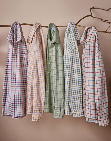 Blue/Aqua/Magenta Country Check Shirt