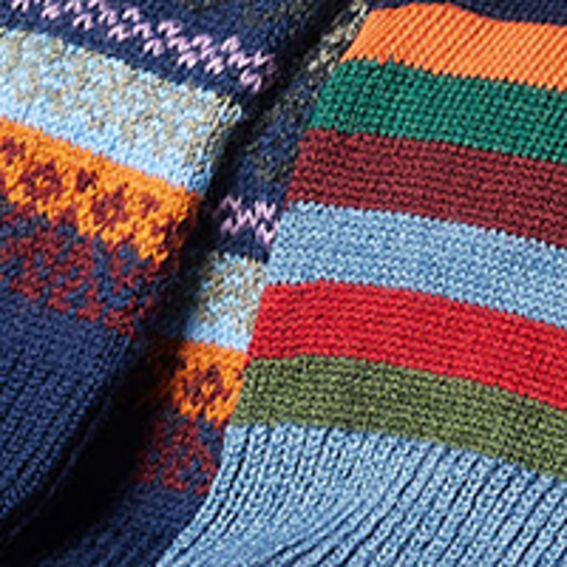 Sock Gift Box Blue Mix