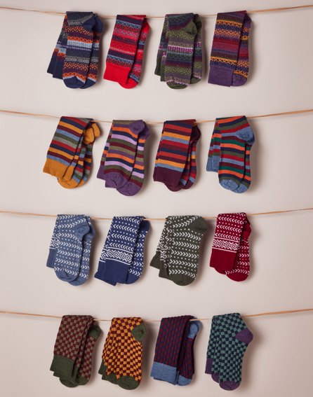 Striped Socks - Ochre