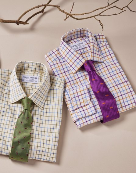 Olive/Cornflower Country Check Shirt