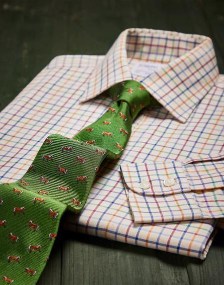 Red/Green/Orange/Purple Country Check Shirt