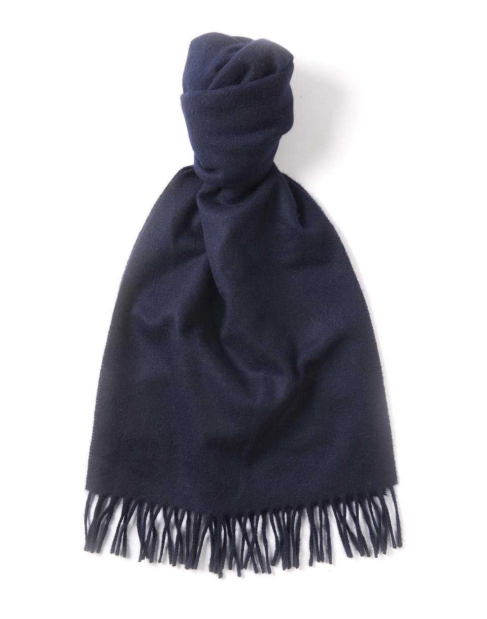 Cashmere Scarf - Navy
