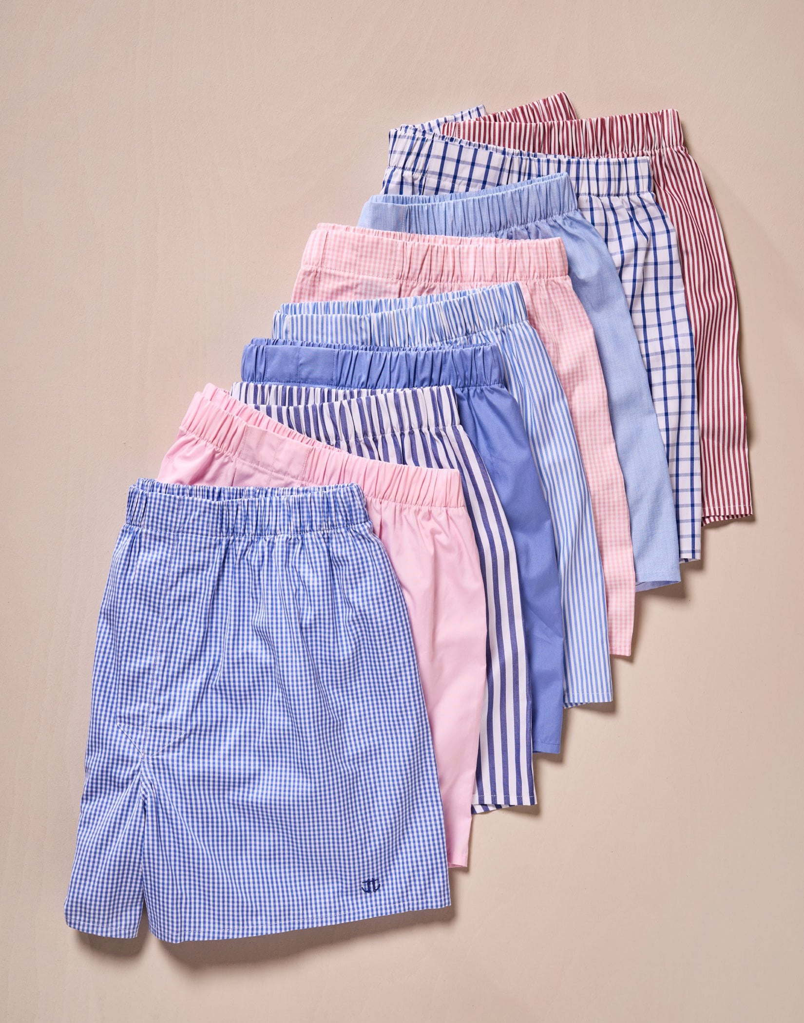 Boxer Shorts - Burgundy Bengal Stripe