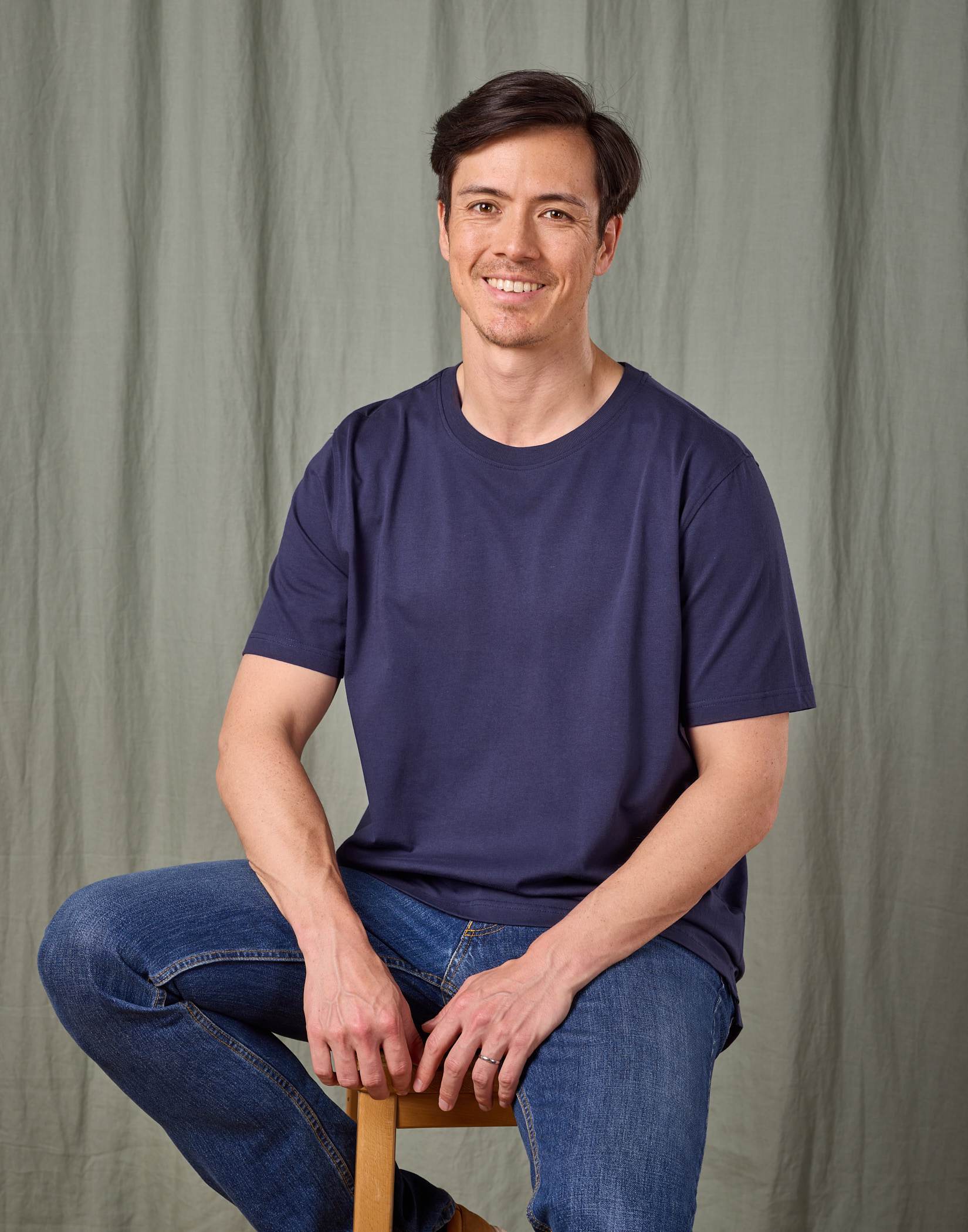 Cotton T Shirt - Navy