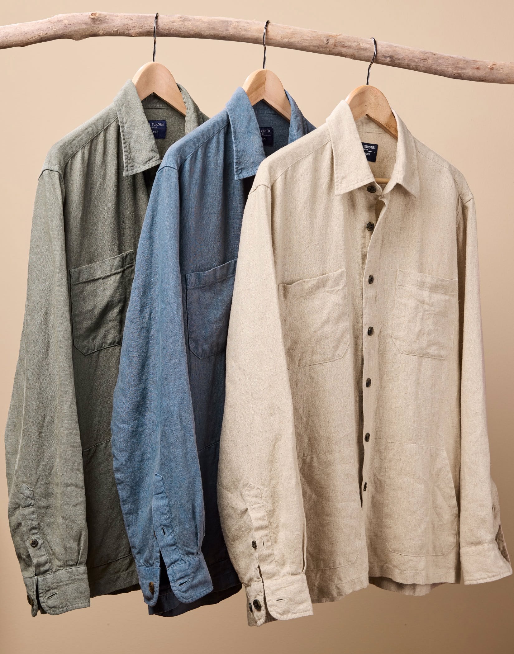 Linen Overshirt - Blue