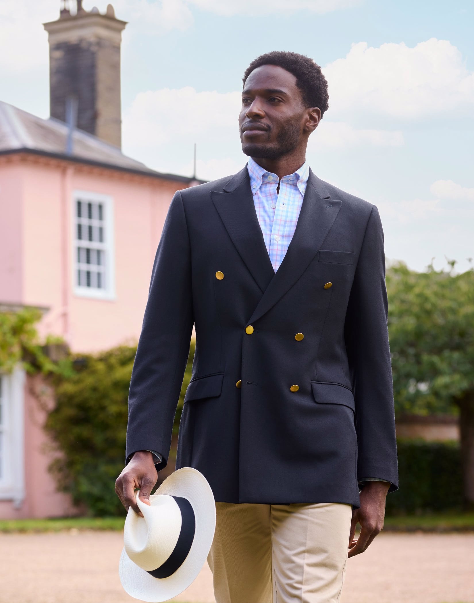 Double Breasted Blazer - Navy